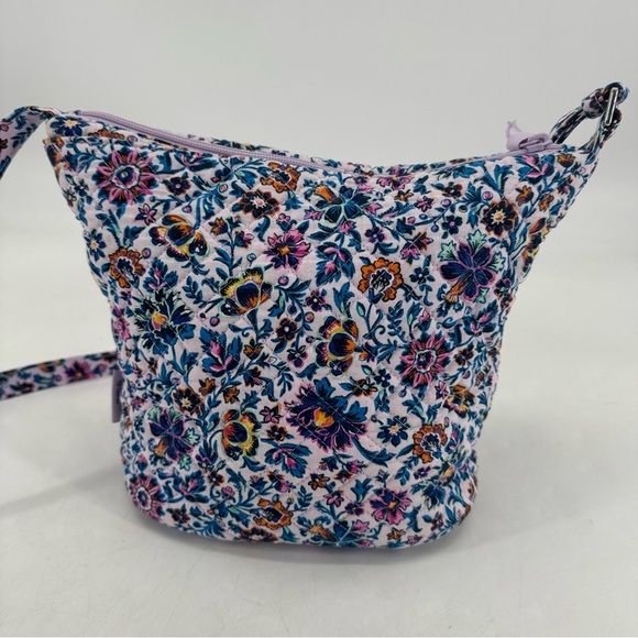 Vera Bradley Cloud Vine Multi Quilted Floral Shoulder Bucket Bag Crossbody - Picture 3 of 11